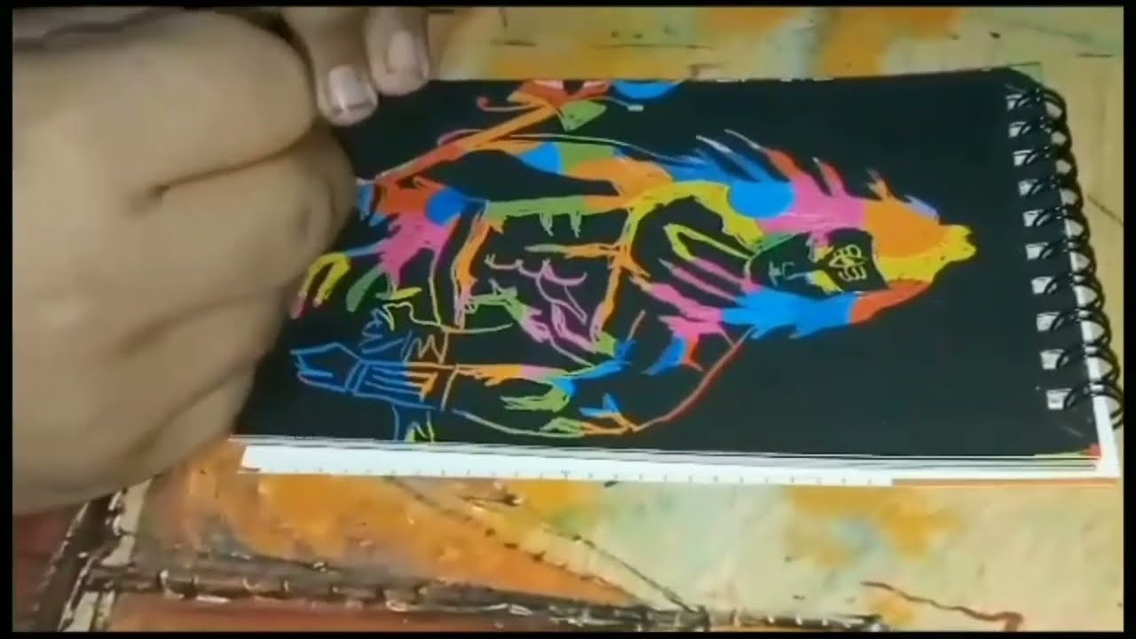 Mahadev drawing # magical scratch book # drawing
