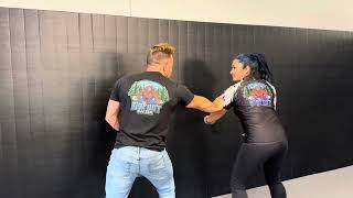 Women’s Self Defense - Defending 2 handed choke when pinned against a wall