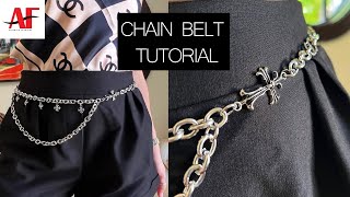 DIY Stainless Steel Chain Belt Tutorial