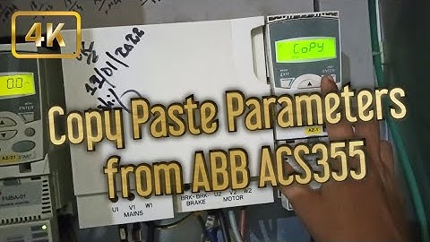 How to Copy Parameters from ABB ACS355 Inverter | Upload & Download Parameters from ABB Inverter