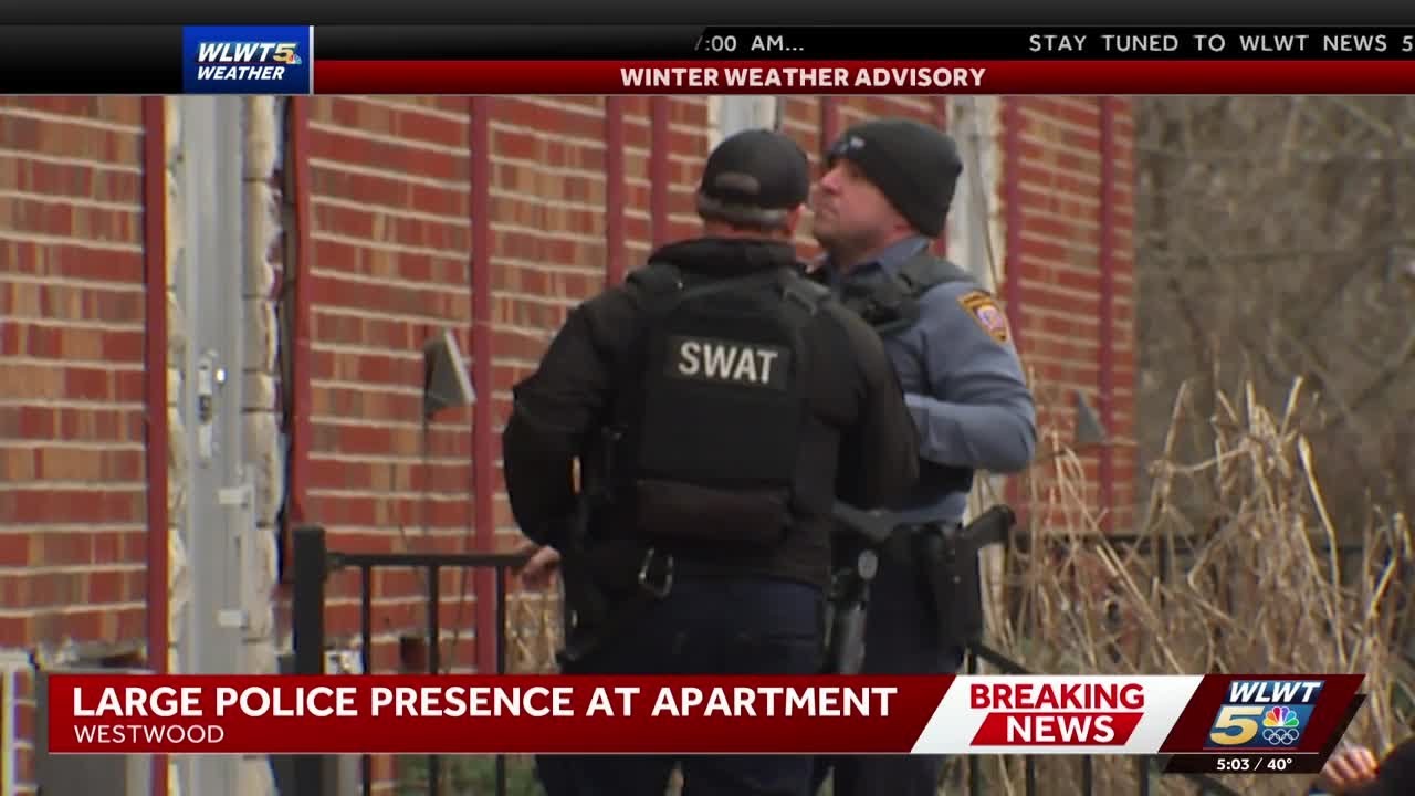 Large police presence seen near apartment complex in Westwood