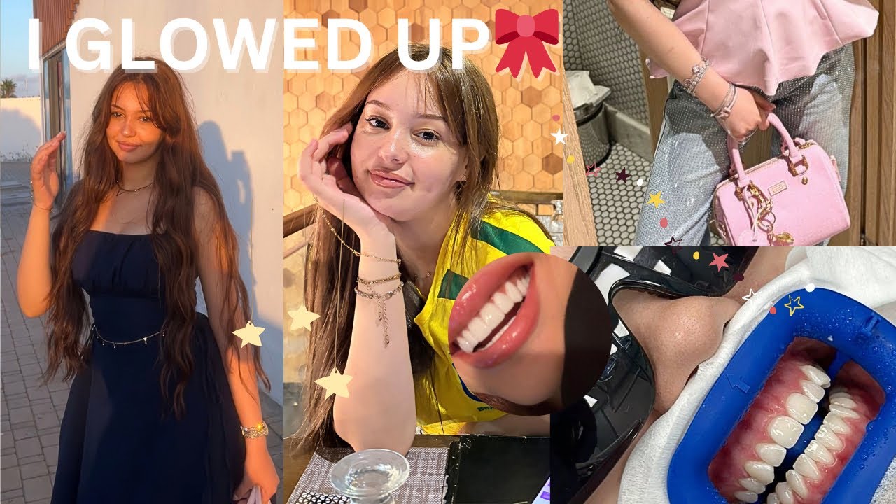 Feeling Low? Watch This Glow-Up🌸 كيفاش كنطلع المورال(teeth whitening, hair dying and shopping)🛍️💆‍♀️