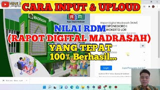 Tutorial Input Nilai di RDM (Rapor Digital Madrasah) pada Akun Guru/Wali Kelas
