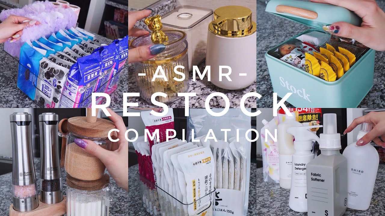 【RESTOCKショート動画まとめ】詰め替え｜作業用BGM｜睡眠導入｜収納｜organization｜生活音ASMR