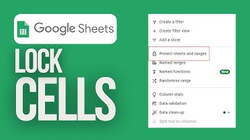 Lock Cells | Google Sheets Tutorial in less than a Minute
