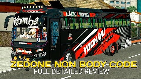 New Zedone NonBodycodeMod For Bus Simulator Indonesia | Full Detailed Review | A4 TECH media