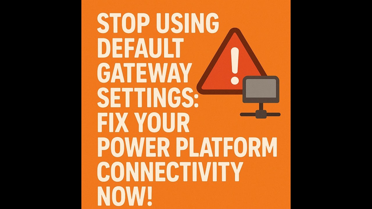 Power Platform gateway performance: stop using default settings and fix your connectivity