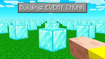 Minecraft But BUILDING AFFECTS EVERY CHUNK!