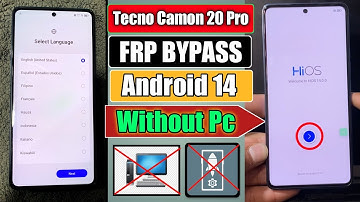Tecno Camon 20 Pro FRP Bypass Android 14 | Tecno Camon 20 Google Account Unlock | Without Pc 2025