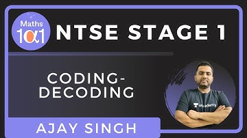 Coding-Decoding Part 2 | Mental ability | NTSE Stage 1 | Maths 101 | Ajay singh
