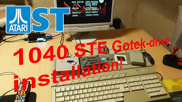 Atari 1040 STE with Gotek Floppy-emulator and 3D-printed frame!