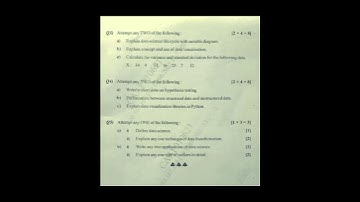 TY.B.Sc computer science 5th semester||Foundation of Data Science||Question paper ||sppu