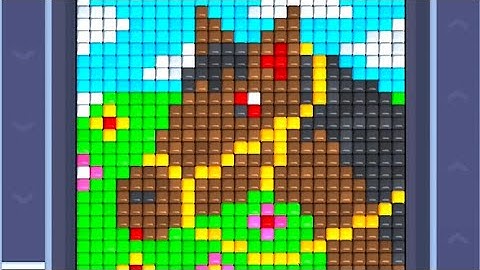 Pixel flow level 61 Walkthrough Solution 