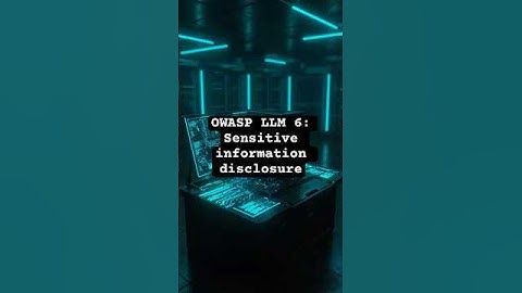 LLM 6: Sensitive information disclosure | OWASP top 10