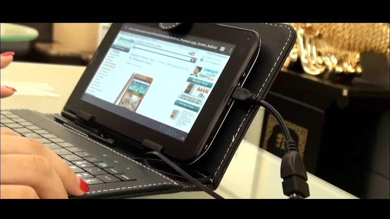7 Inch Android Tablet USB Keyboard Case! YouTube