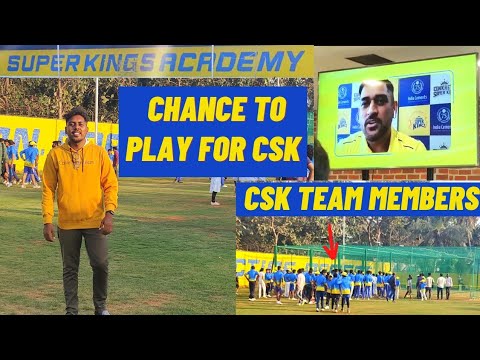 Csk Academy😍 - Csk la vilayada chance 😳🥳| Met Dhoni ,Hussey🤗| Veralevel ...