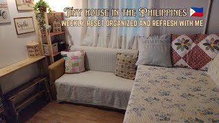 ✨ TINY HOME WEEKLY RESET ROUTINE | HOMEMAKING MOTIVATION #silentvlog  #tinyhouse #cozy 