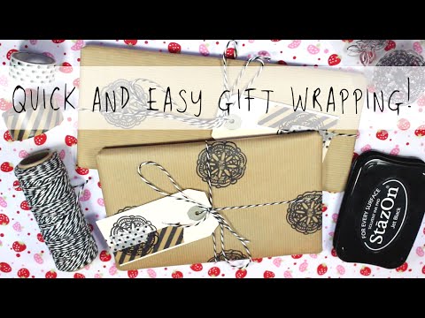 Quick and easy gift wrapping! | MyGreenCow