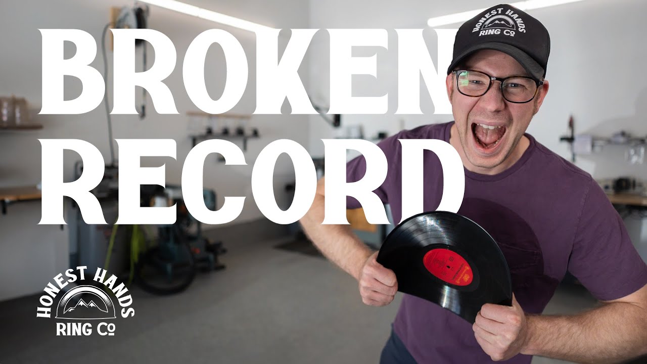 Making a Custom Vinyl Record Wedding Ring - YouTube