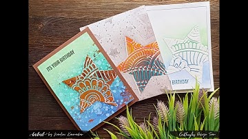 Double Stenciling Technique in Cardmaking