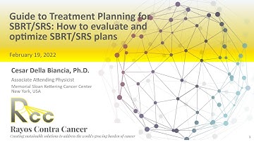 Session 12 - Guide to Treatment Planning for SBRT/SRS: ​​Optimization and Plan Evaluation