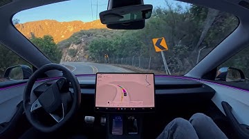 Taking a scenic drive with Tesla Self-Driving 14.1.2