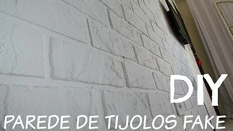 Como fazer um parede de tijolinho?