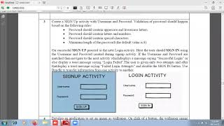 VTU 6th Sem CS/IS MAD LAB Exp 3   Signup & Login Activity Part1/3