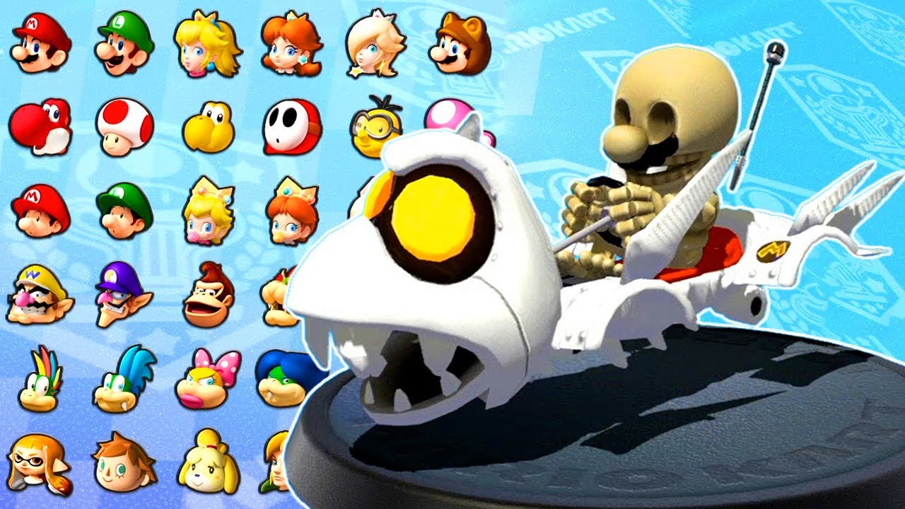 Mario Kart 8 Deluxe - Skeleton King Mario's Perfect Plays - YouTube