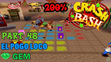 Crash Bash - 200% Walkthrough - Part 48: El Pogo Loco (Gem Challenge) - 1080p 60 fps