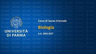 Corso di laurea triennale in "Biologia" - A.A. 2026-27