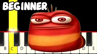 Oi Oi Oi Red Larva - Fast and Slow (Easy) Piano Tutorial - Beginner