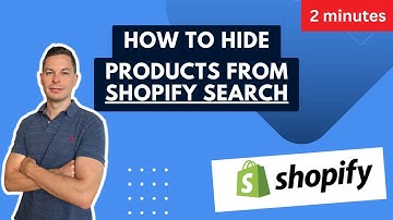 How to hide products from the Shopify search (fast and easy - Ecommerce 2024)