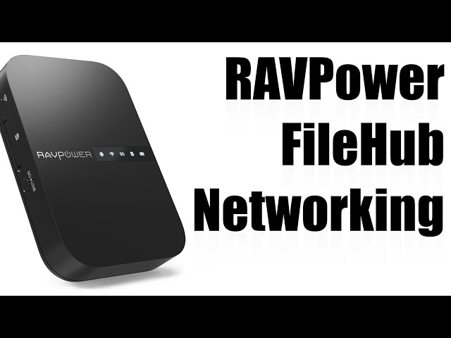 Connecting to a network on the RAVPower FileHub 