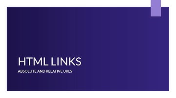 4 1 HTML Links Relative and Absolute URLs