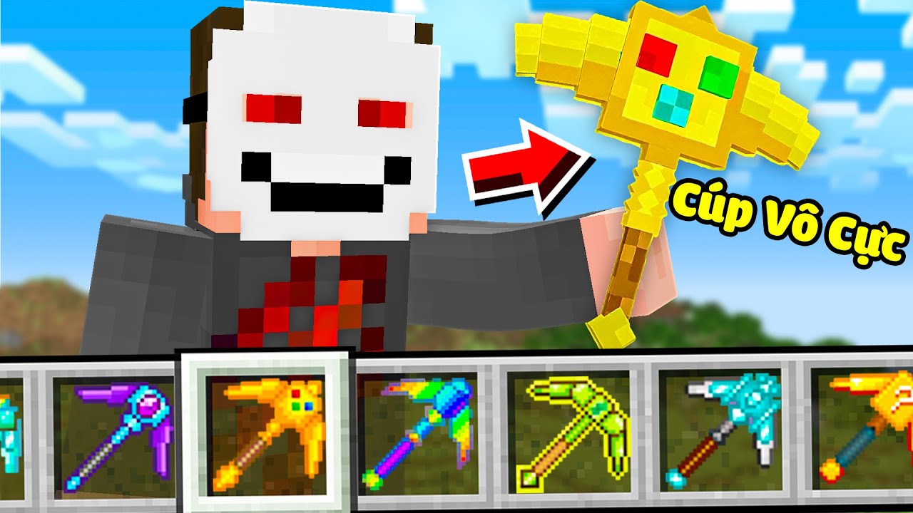 Minecraft nhưng Tôi Sở Hữu Những Cây Cúp Siêu Mạnh - YouTube