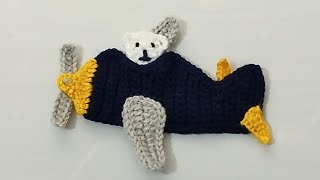 Tığ işi uçak figürü yapımı ✅ easy crochet