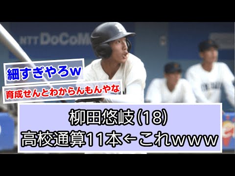 柳田悠岐(18)高校通算11本←これｗｗｗ【なんＪ反応】【福岡ソフトバンクホークス】