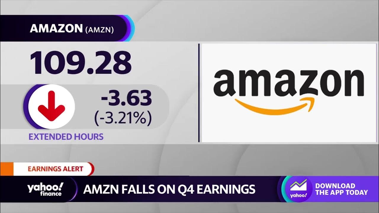Amazon stock drops on Q4 earnings, slowing AWS growth YouTube