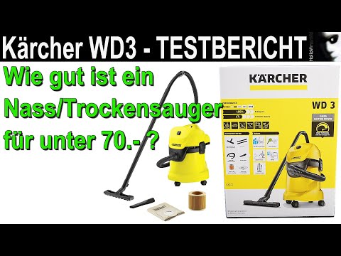 Video: Staubsauger Kärcher WD 3 Premium: Bewertungen