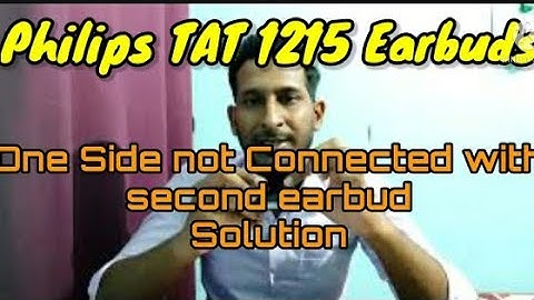 Philips TAT 1215 Pairing Problem Solution| Pairing Problem Solution Philips TAT1215|Bluetooth Earbud