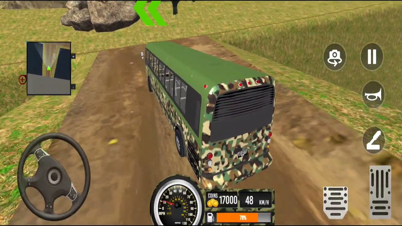 US Army Soldier Bus Driver 2021   Offroad Army Coach Bus Driving   Android Gameplay
