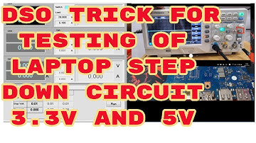 DSO Oscilloscope Trick Laptop Step Down Circuit Laptop Repairing Course