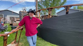 Montana Renaissance Festival pirate ship in Billings back yard