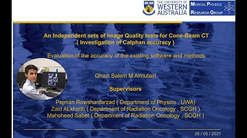 An Independent sets of Image Quality tests for Cone-Beam CT, By: Ghazi Salem M Almutairi