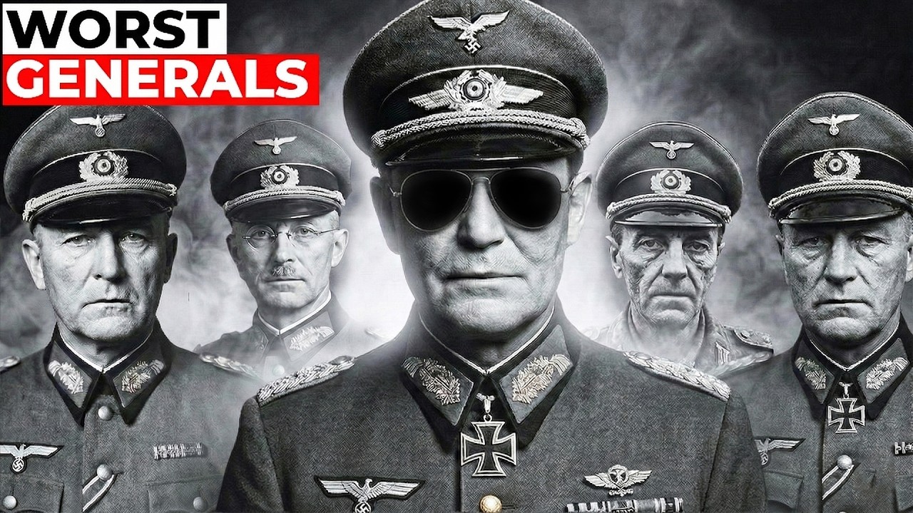 The 5 WORST German Generals of WW2 - Ranked By Catastrophic Mistakes