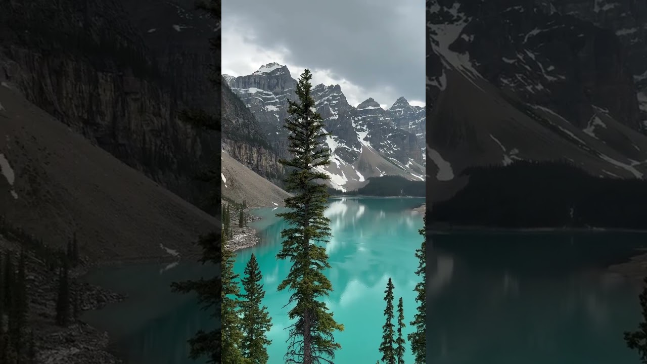 Walking tour at Abraham Lake, Alberta 🇨🇦❄️ Stunning views and peaceful nature vibes!