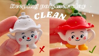 How to Keep Polymer Clay Clean ✧･ﾟ