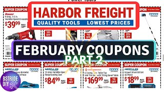 Harbor Freight Tools MORE February Super Coupons 2025! Part 2