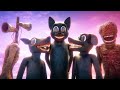 All Creatures on CAMERA Highlights | Cartoon Cat, Siren Head, Cartoon Dog & Cartoon Rat